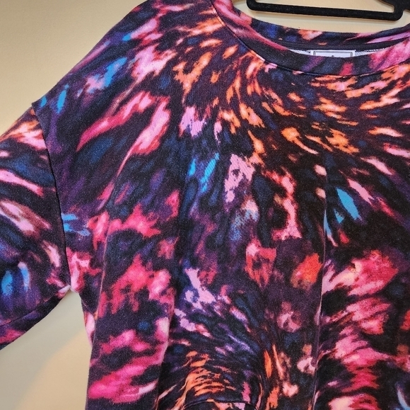 JUICY by Juicy Couture Semi cropped multi color sweatshirt Size XL - Picture 6 of 8